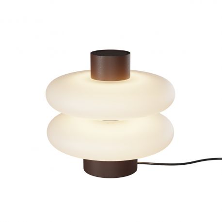 Veioze - Mini Lampa de masa LED metal maro, sticla Nuvem