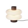 Mini Lampa de masa LED metal maro, sticla Nuvem