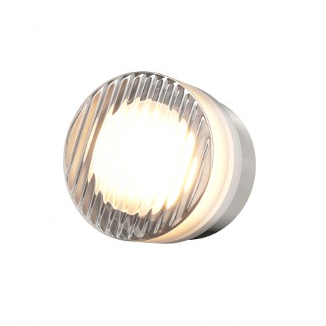 Aplice, corpuri de iluminat pentru pereti - Mini Aplica LED CCT cu striatii diagonale Olo platinum
