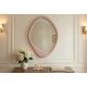 Oglinzi - Oglinda de perete decorativa ORGANIC 90cm rosa