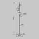Lampadare - Lampadar modern cu 6 de surse de lumina Dallas negru