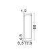 Stalpi - Stalp exterior LED 3000K IP65 Rox negru, H-60cm