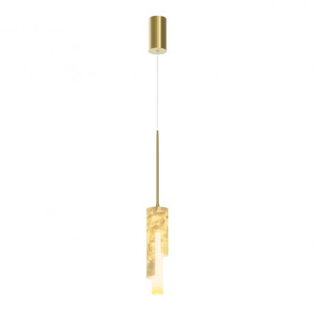 Pendule, Lustre suspendate - Lustra, Pendul Maris din metal auriu si scoica Capiz