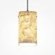 Pendule, Lustre suspendate - Lustra, Pendul Maris din metal auriu si scoica Capiz