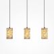 Pendule, Lustre suspendate - Lustra, Pendul Maris din metal auriu si scoica Capiz