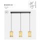 Pendule, Lustre suspendate - Lustra, Pendul Maris din metal auriu si scoica Capiz
