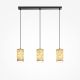 Pendule, Lustre suspendate - Lustra, Pendul Maris din metal auriu si scoica Capiz