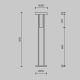 Lampadare - Lampadar modern cu vaza decorativa din sticla Ikebana