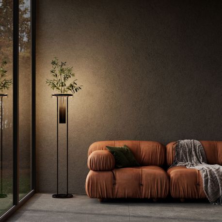 Lampadare - Lampadar modern cu vaza decorativa din sticla Ikebana
