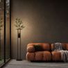Lampadar modern cu vaza decorativa din sticla Ikebana