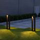 Stalpi - Stalp exterior LED 3000K IP65 DOLIX negru, H-60cm