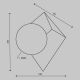 Aplice, corpuri de iluminat pentru pereti - Aplica de perete cu linii geometrice Cubeo