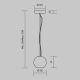 Pendule, Lustre suspendate - Lustra, Pendul minimalist sfera marmura neagra Texture