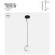 Pendule, Lustre suspendate - Lustra, Pendul minimalist sfera marmura neagra Texture
