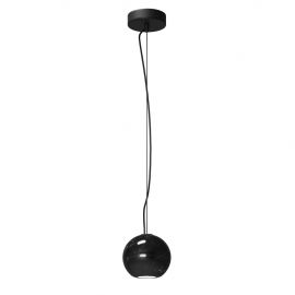 Pendule, Lustre suspendate - Lustra, Pendul minimalist sfera marmura neagra Texture