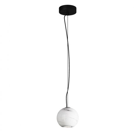 Pendule, Lustre suspendate - Lustra, Pendul minimalist sfera piatra alba Texture