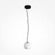 Pendule, Lustre suspendate - Lustra, Pendul minimalist sfera piatra alba Texture