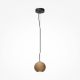 Pendule, Lustre suspendate - Lustra, Pendul minimalist sfera lemn natur Texture
