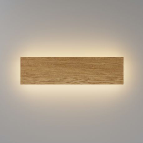 Aplice, corpuri de iluminat pentru pereti - Aplica de perete minimalista lemn natur Texture