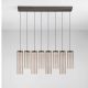 Pendule, Lustre suspendate - Lustra cu 8 pendule LED BRIELLE