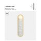 Aplice, corpuri de iluminat pentru pereti - Aplica LED mozaic din sidef natural Capiz Perlamour