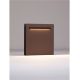 Stalpi - Mini Stalp de exterior LED 2700K, IP67 RECTO H-23cm corten