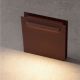 Stalpi - Mini Stalp de exterior LED 3000K, IP67 RECTO H-23cm corten