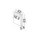 Stalpi - Mini Stalp de exterior LED 3000K, IP67 RECTO H-23cm corten