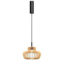 Pendule, Lustre suspendate - Lustra LED design japonez din lemn Namiki