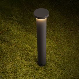 Stalp de exterior LED 2700K, IP65 BAST H-45cm gri inchis