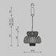 Pendule, Lustre suspendate - Lustra LED design japonez din lemn Namiki