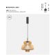 Pendule, Lustre suspendate - Lustra LED design japonez din lemn Namiki
