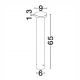 Stalpi - Stalp de exterior LED 2700K, IP65 BAST H-65cm gri inchis