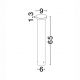 Stalpi - Stalp de exterior LED 3000K, IP65 Bast H-65cm gri inchis
