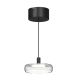 Lustra LED suspendata Float sticla transparenta