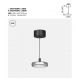 Pendule, Lustre suspendate - Lustra LED suspendata Float sticla fumurie
