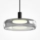 Pendule, Lustre suspendate - Lustra LED suspendata Float sticla fumurie