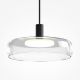 Pendule, Lustre suspendate - Lustra cu 3 pendule LED Float sticla transparenta