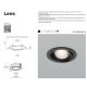 Iluminat pentru baie - Spot incastrabil LED directionabil IP44 Lens alb 3000K 12W