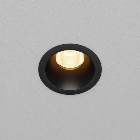 Spoturi tavan fals - Spot incastrabil LED Dip negru 2700K 10W