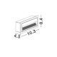 Spoturi - Spot incastrat lumina LED fatade, scari exterior MONO 3W