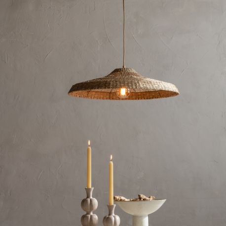 Pendule, Lustre suspendate - Lustra boho style Santorini 60x17cm natural, S