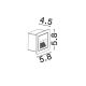 Spoturi - Spot incastrat lumina LED fatade, scari exterior MONO 3W