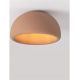 Lustre aplicate - Lustra aplicata tavan cu textura granulata Davo 43cm, rosu caramiziu