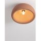 Lustre aplicate - Lustra aplicata tavan cu textura granulata Davo 43cm, rosu caramiziu