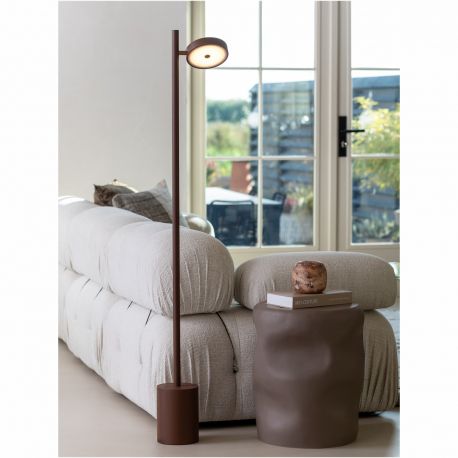 Lampadare - Lampadar LED din lemn de frasin maro Okinawa