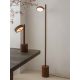 Lampadare - Lampadar LED din lemn de frasin maro Okinawa