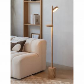 Lampadare - Lampadar LED din lemn de frasin natur Okinawa