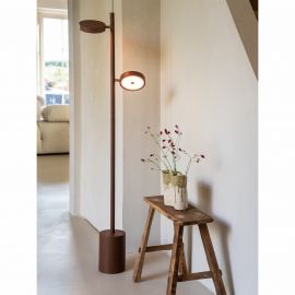 Lampadare - Lampadar LED din lemn de frasin maro Okinawa