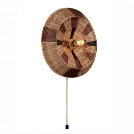 Aplice, corpuri de iluminat pentru pereti - Aplica boho style Serengeti 45x12cm nat/brown, S